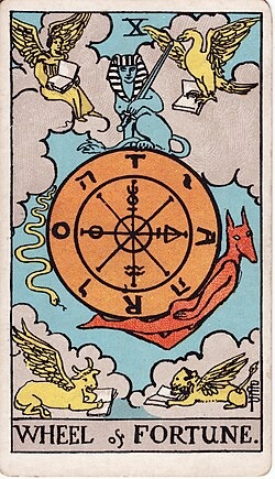 The Wheel of Fortune tarot card